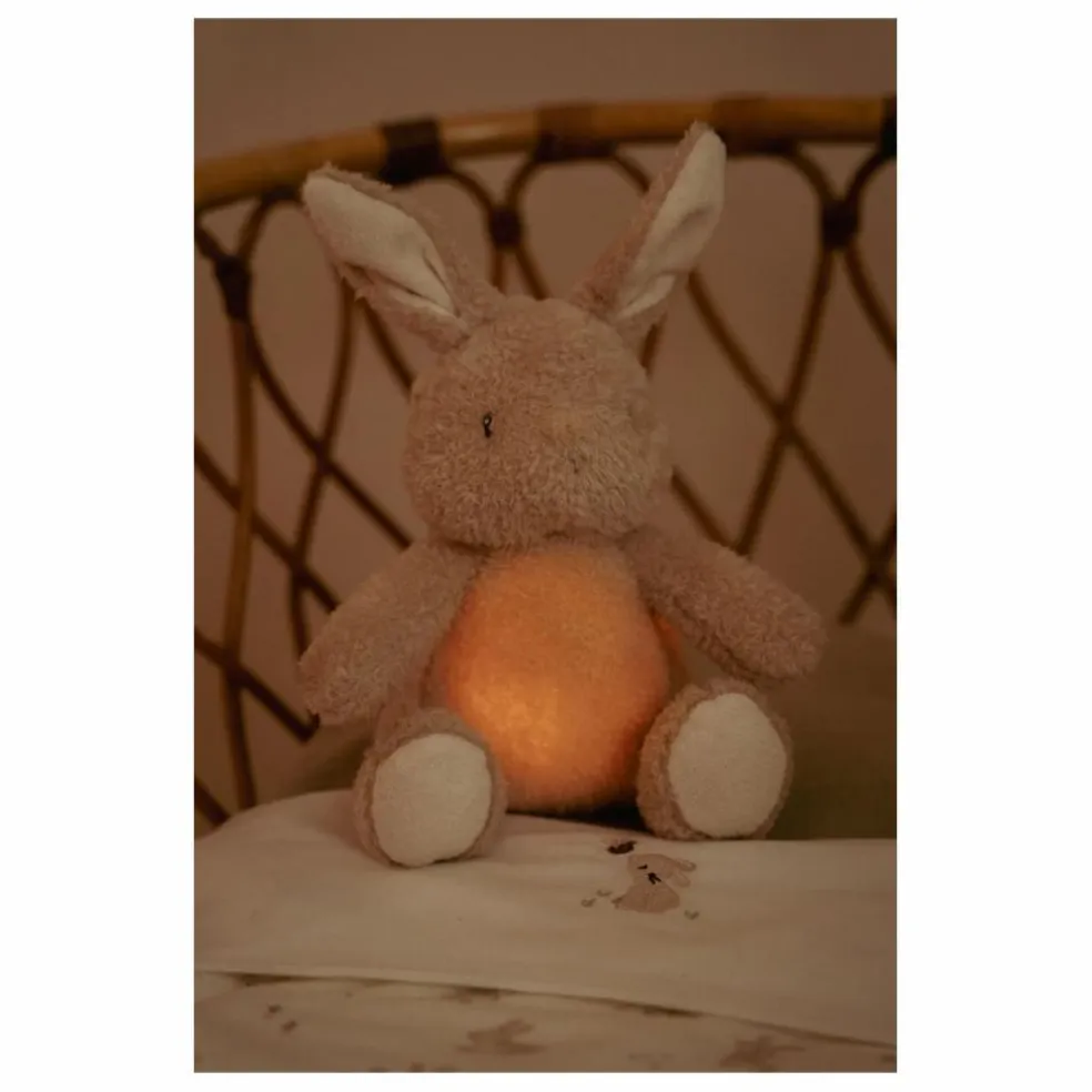 Peluche musicale et lumineuse Lapin | Crème