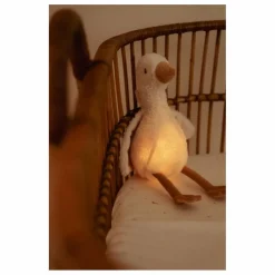 Peluche musicale et lumineuse Oie | Blanc