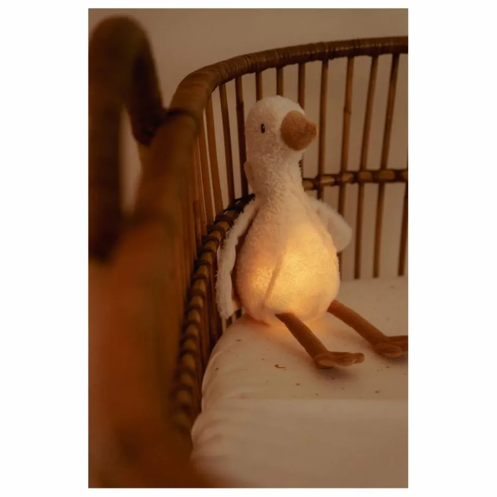 Peluche musicale et lumineuse Oie | Blanc