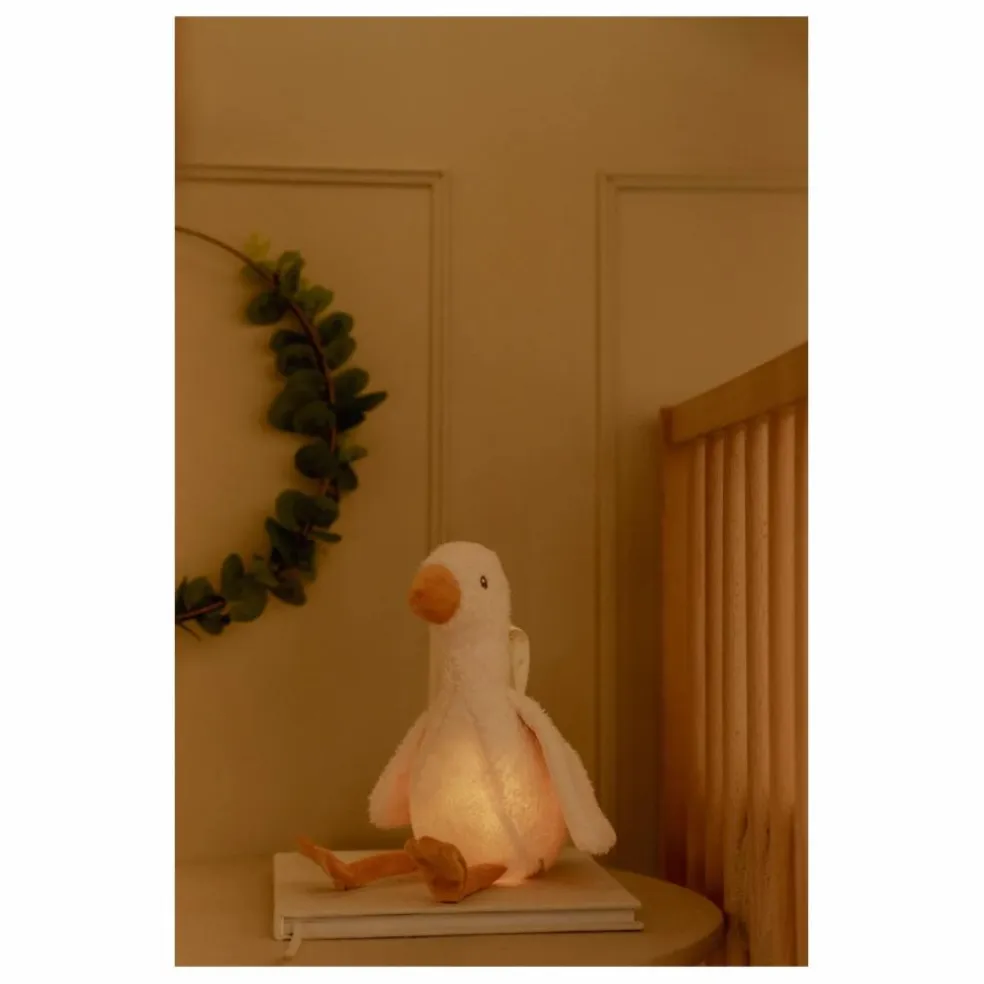 Peluche musicale et lumineuse Oie | Blanc