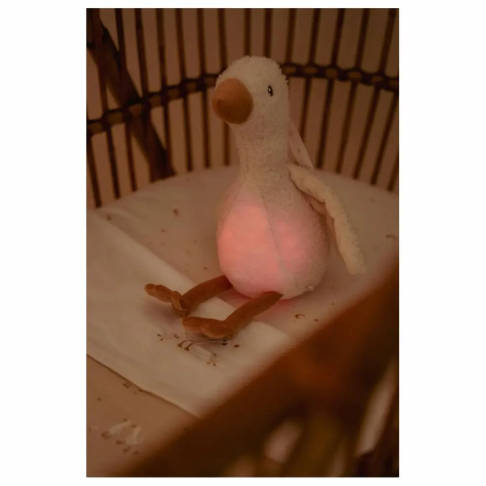 Peluche musicale et lumineuse Oie | Blanc