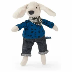 Peluche Pilou et sa boîte