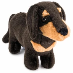 Peluche Teckel Eugène 25 cm | Noir