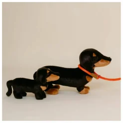 Peluche Teckel Eugène 40 cm | Noir