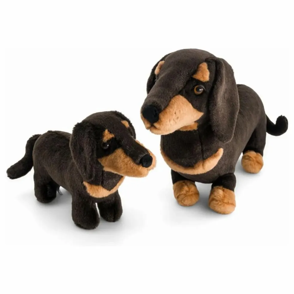 Peluche Teckel Eugène 40 cm | Noir