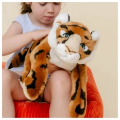 Peluche Tigre César 35 cm | Orange
