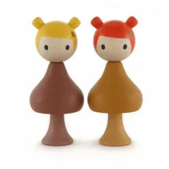 Personnages en bois Gaia & Mimi