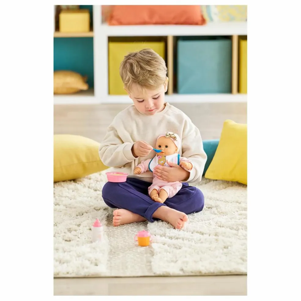 Petit Coffret Repas pour poupon 30 cm | Rose