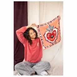 Petit foulard Manika | Orange Rouille