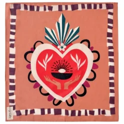 Petit foulard Manika | Orange Rouille