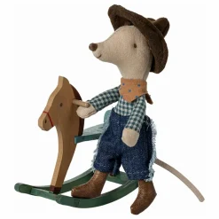 Petit frère souris Cowboy et son cheval