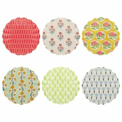 Petites assiettes réutilisables - Meri Meri x Molly Mahon - Set de 6