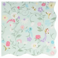Petites serviettes en papier florales Ladurée - Set de 16