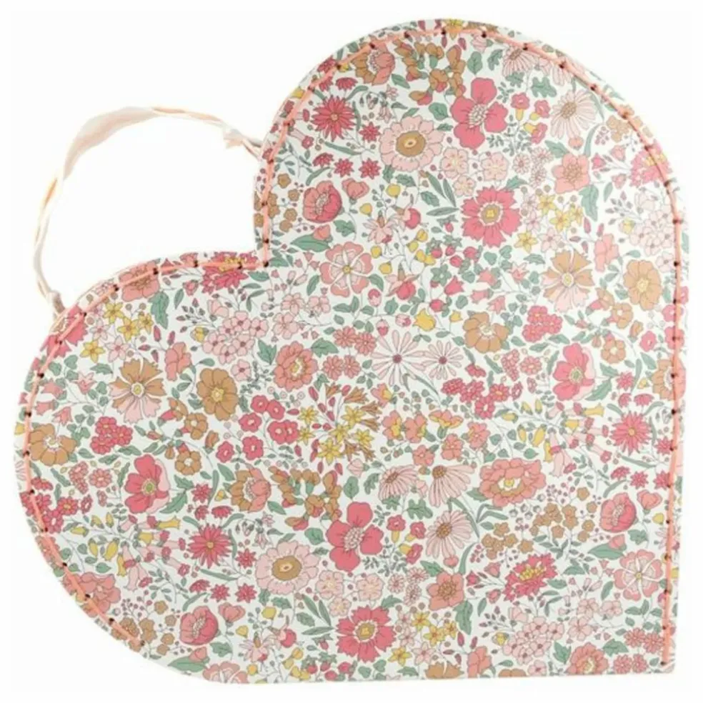Petites valises de rangement Cœurs - Meri Meri x Liberty