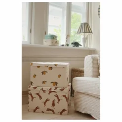 Petites valises en carton Kick It - Set de 2 | Crème