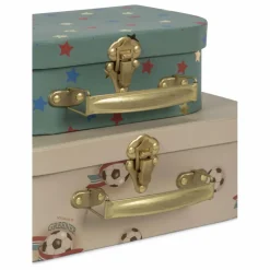 Petites valises en carton Kick It - Set de 2 | Crème