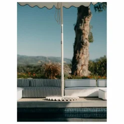 Pied de parasol moulé | Blanc