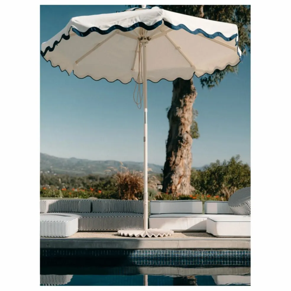 Pied de parasol moulé | Blanc