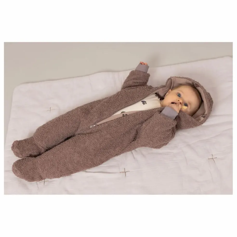 Pilote Façon Sherpa Pacha Mûres Coton Bio | Mauve