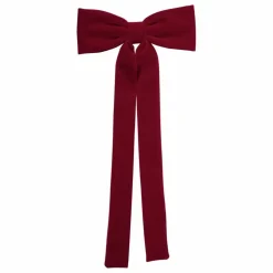 Pince Bow Velours | Rouge