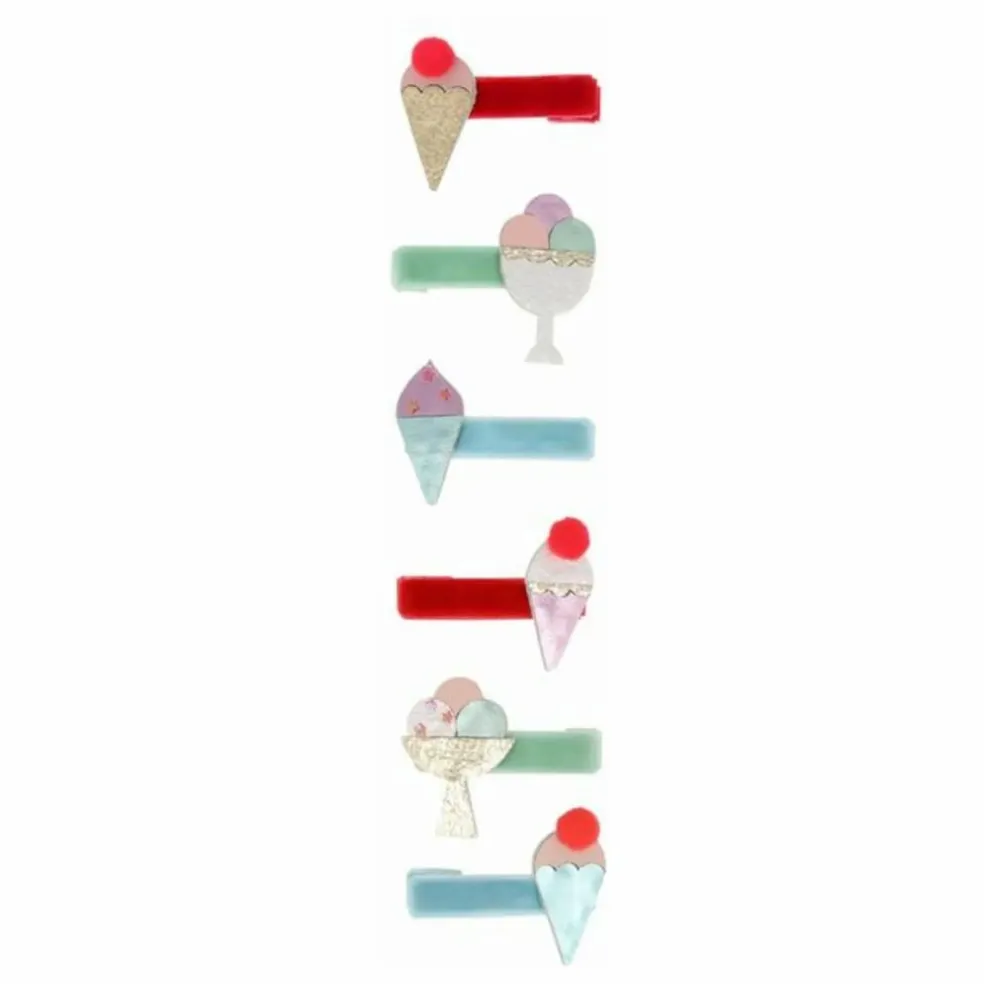 Pinces à cheveux Ice Cream - Set de 6