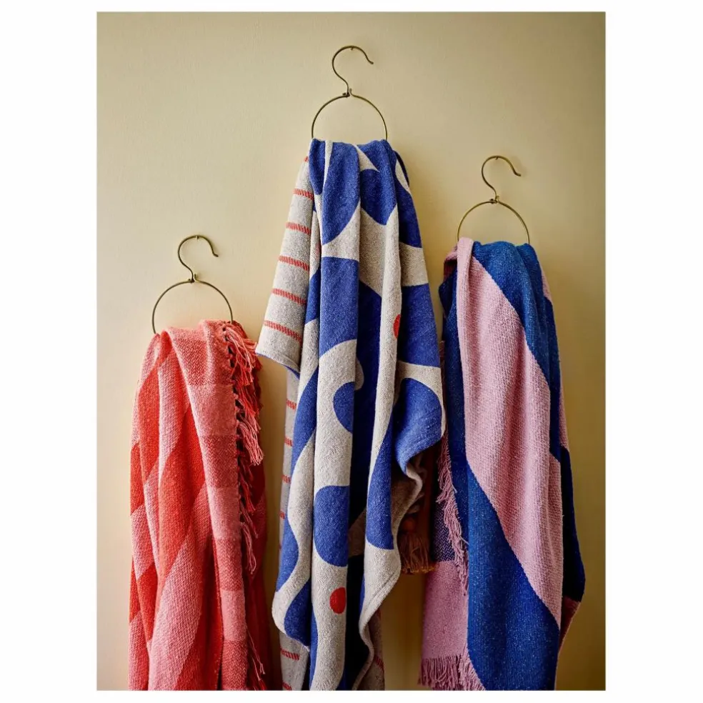 Plaid en coton recyclé Eviaya | Bleu