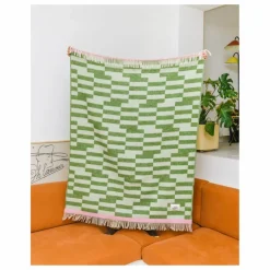 Plaid en laine Campo | Vert