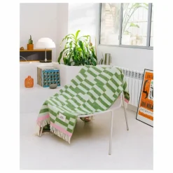 Plaid en laine Campo | Vert