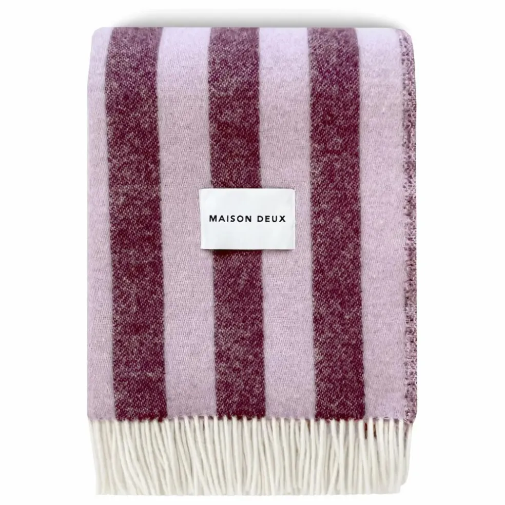 Plaid en laine Candy Wrap | Lilas