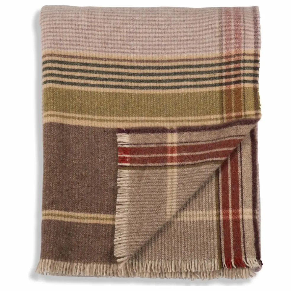 Plaid en laine et cachemire Arya Havane