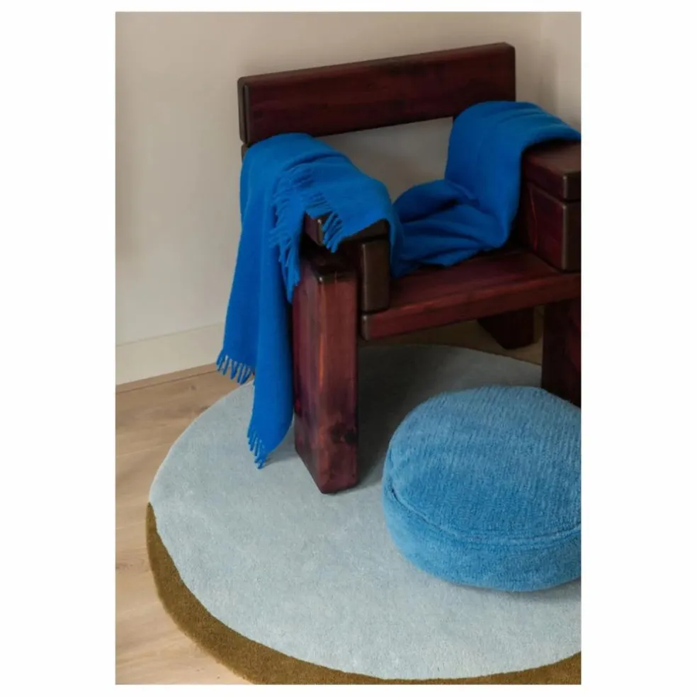 Plaid en mohair Cloud | Cobalt