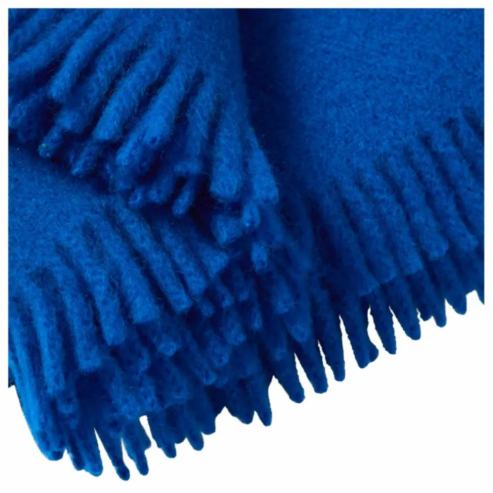 Plaid en mohair Cloud | Cobalt
