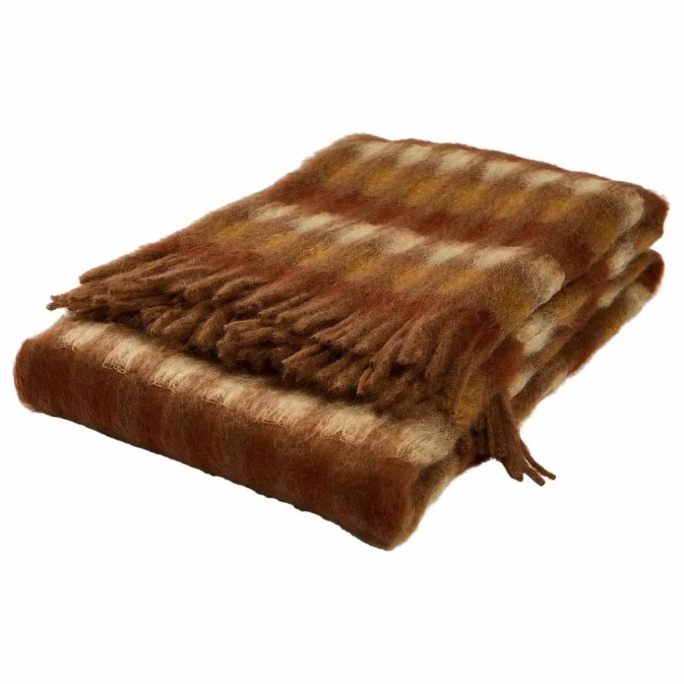 Plaid en mohair Mia | Marron