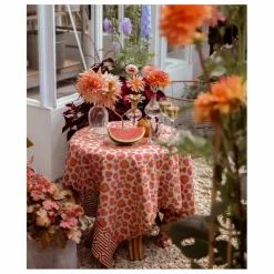 Plaid Léopard rose et totebag en coton | Rose