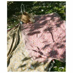 Plaid Léopard rose et totebag en coton | Rose