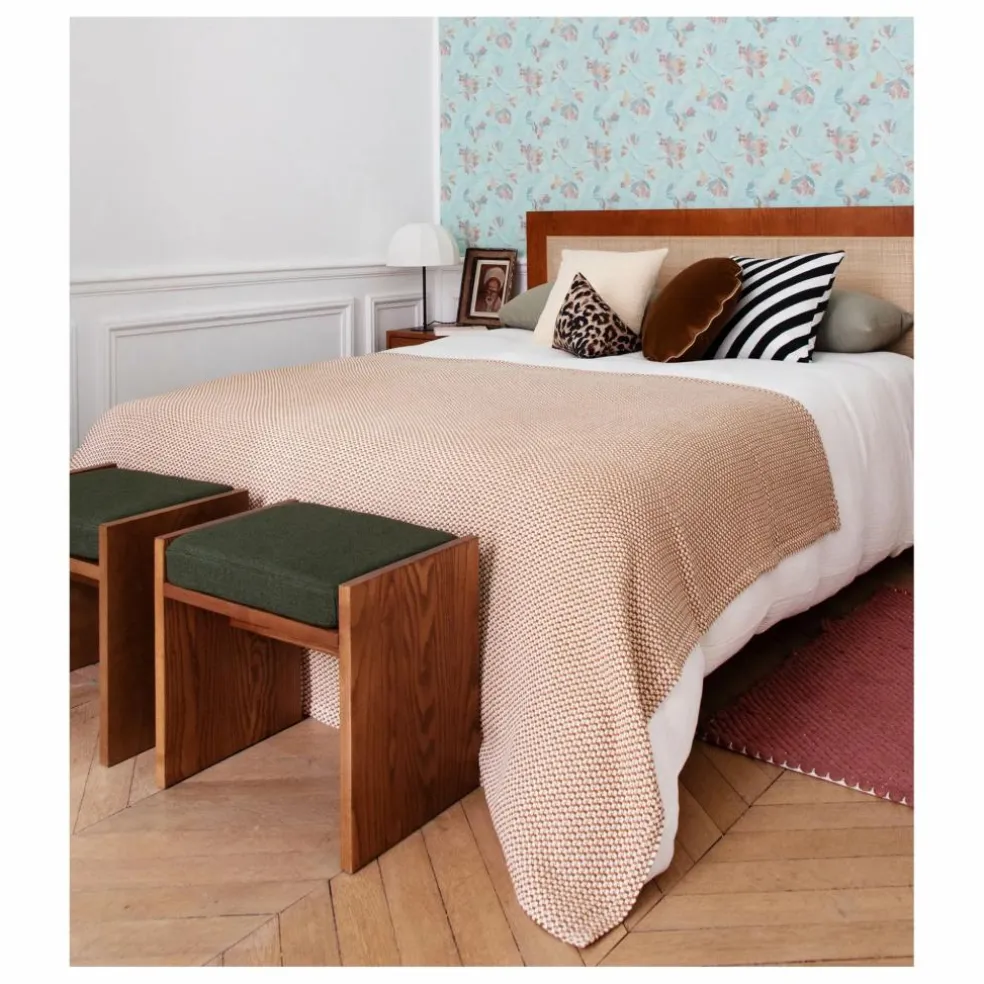 Plaid Miuccia en jacquard de coton | Caramel