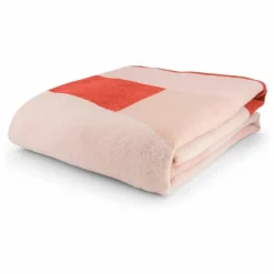 Plaid Roma en laine | Rose