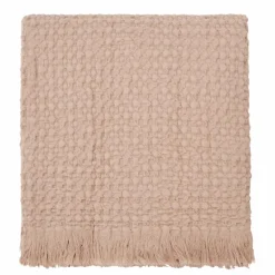 Plaid Tempo en coton | Beige rosé