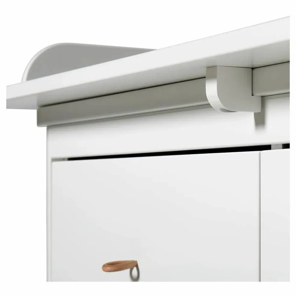 Plan à langer grand pour commode 6 tiroirs | Blanc