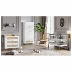 Plan à langer pour commode Canne | Blanc