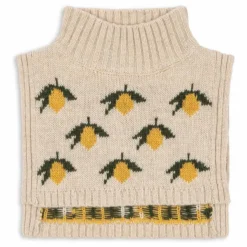 Plastron Belou Citrons Laine | Beige