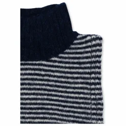 Plastron Berle Rayé Laine | Bleu