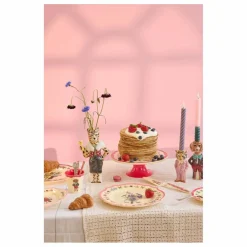 Plat à gâteau en mélamine - Rice x Nathalie Lété | Rose