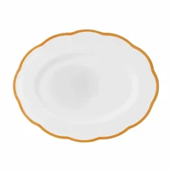 Plat de service Petalo | Jaune moutarde
