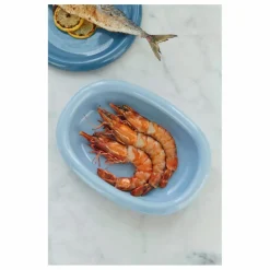 Plat en terracotta Barro, Rui Pereira | Bleu ciel