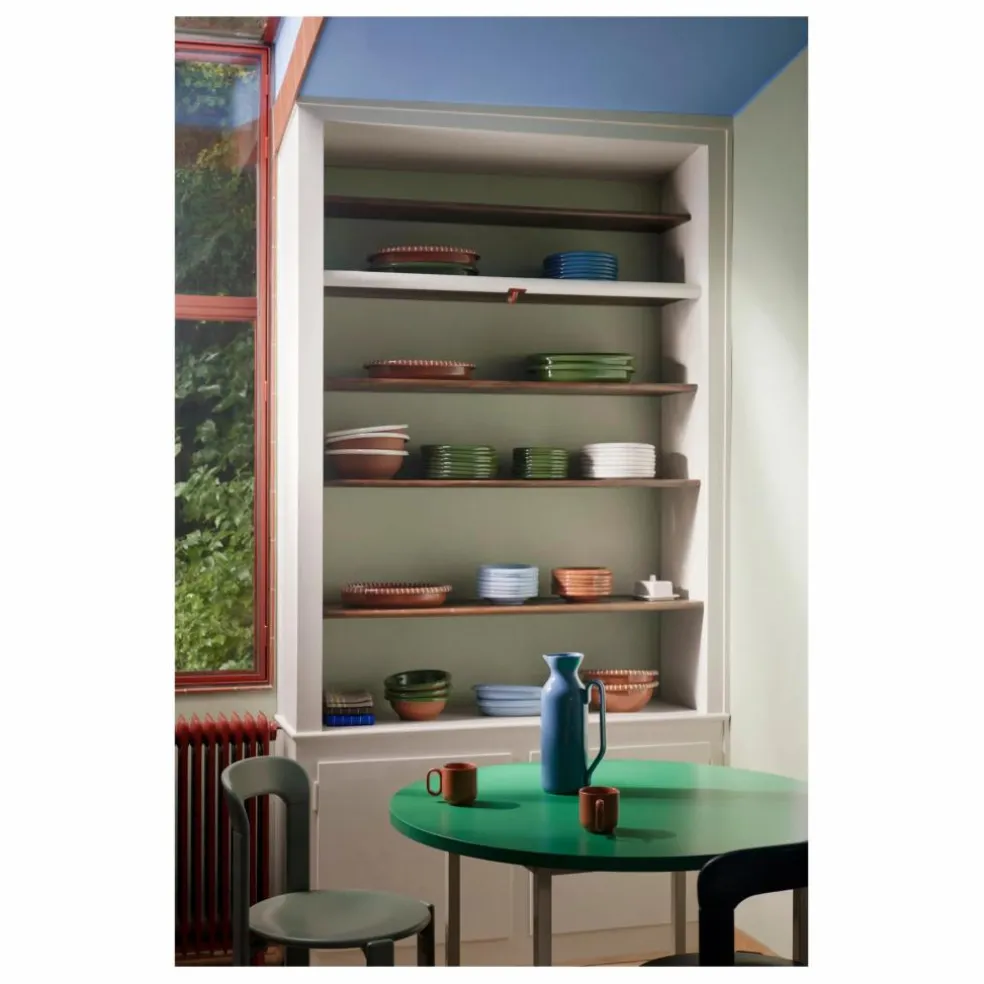 Plat en terracotta Barro, Rui Pereira | Bleu ciel