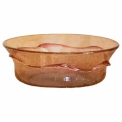 Plat en verre Roméo | Rose