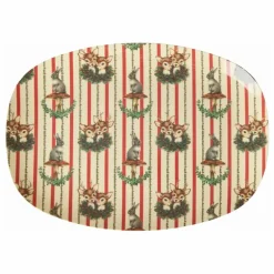 Plat rectangle en mélamine Sweet Forest | Crème
