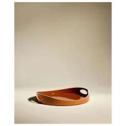 Plateau laqué Basile | Terracotta