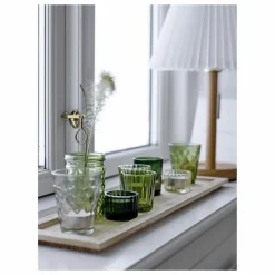 Plateau rectangulaire et photophores - Set de 9